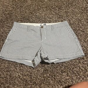 Blue and White Striped Old Navy Shorts